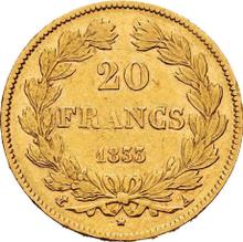 20 francos 1833 A  