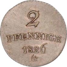 2 пфеннига 1826   