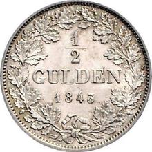 1/2 guldena 1843  D 