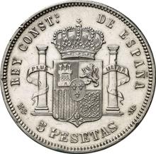 5 pesetas 1883  MSM 