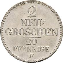 2 Neu Groschen 1856  F 