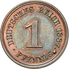 1 Pfennig 1887 E  