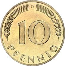 10 fenigów 1949 D   "Bank deutscher Länder"