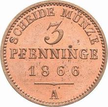 3 Pfennige 1866 A  