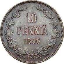 10 Penniä 1896   