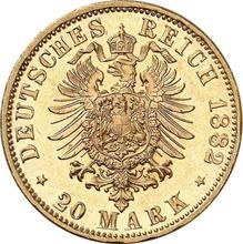 20 Mark 1882 D   "Saxe-Meiningen"