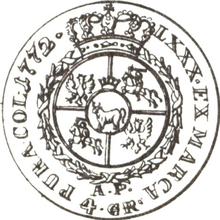 Złotówka (4 groszy) 1772  AP 
