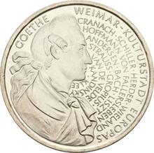 10 марок 1999 F   "Гёте"