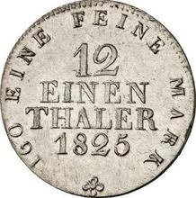 1/12 Thaler 1825  S 