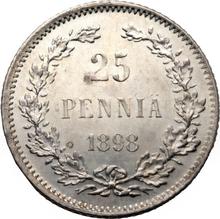 25 Penniä 1898  L 