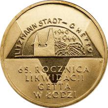 2 złote 2009 MW  ET "65 Rocznica likwidacji getta w Łodzi"