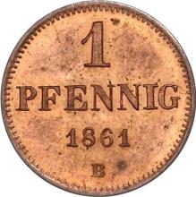 1 fenig 1861  B 