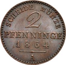 2 Pfennige 1864 A  