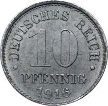 10 пфеннигов 1916 J  