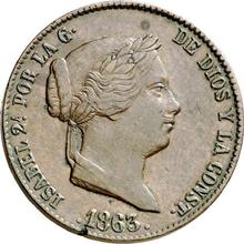 25 Centimos de Real 1863 Ba  