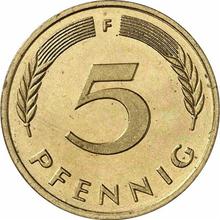 5 Pfennige 1985 F  