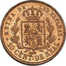 10 centimos de real 1864   