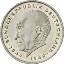 2 марки 1973 G   "Аденауэр"