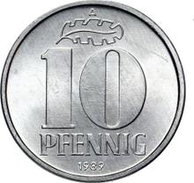 10 fenigów 1989 A  