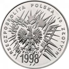 10 Zlotych 1998 MW  ET "90th Anniversary of Regaining Independence by Poland"
