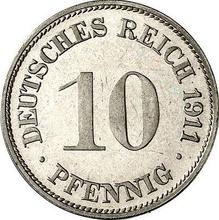 10 Pfennig 1911 G  