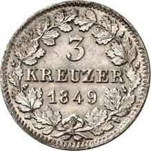 3 kreuzers 1849   