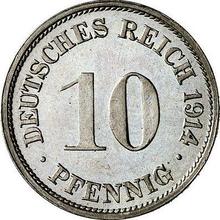 10 пфеннигов 1914 G  