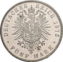 5 marcos 1875 H   "Hessen"