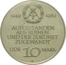 10 marcos 1989 A   "40 aniversario de la RDA"