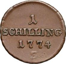 1 Shilling 1774 S   "For Galicia"
