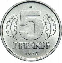 5 Pfennige 1988 A  