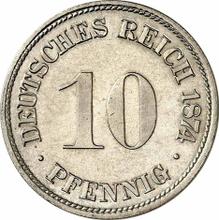 10 fenigów 1874 D  