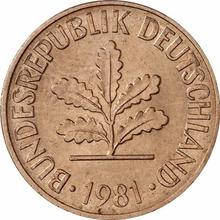 2 Pfennig 1981 F  