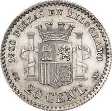 20 céntimos 1870  SNM 