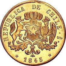 8 escudo 1845 So IJ 