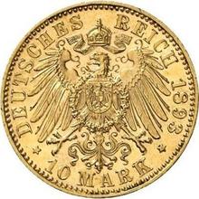 10 Mark 1893 E   "Sachsen"