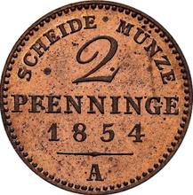 2 Pfennige 1854 A  