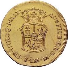 2 escudo 1763 LM JM 