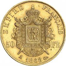 50 francos 1868 A  