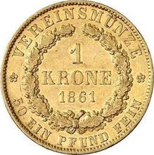 1 krone 1861  B 