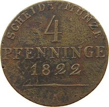 4 fenigi 1822 A  