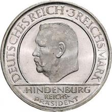 3 Reichsmark 1929 F   "Reichsverfassung"