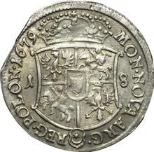 Ort (18 Groszy) 1679    "Curved shield"