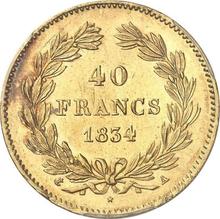 40 Francs 1834 A  