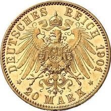 20 marcos 1901 A   "Sajonia-Weimar-Eisenach"