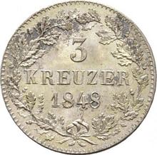 3 kreuzers 1848   