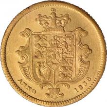 1/2 Pfund (Halb-Sovereign) 1836    "Großer Typ (19 mm)"