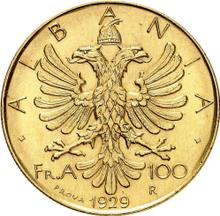 100 franga ari 1929 R   (Pruebas)