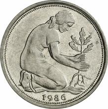 50 Pfennige 1986 F  