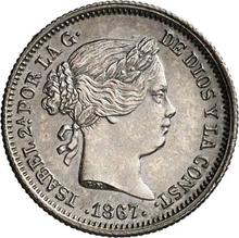 10 centimos de escudo 1867   